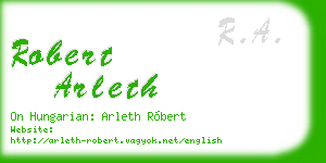 robert arleth business card